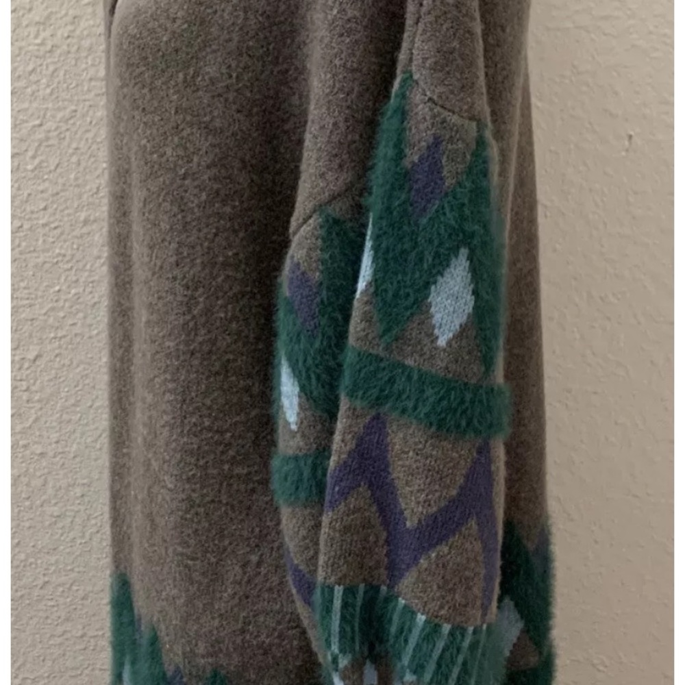 Anthropologie Kai Long Open Cardigan Sweater One Size Gray Excellent RARE HTF - Picture 7 of 12